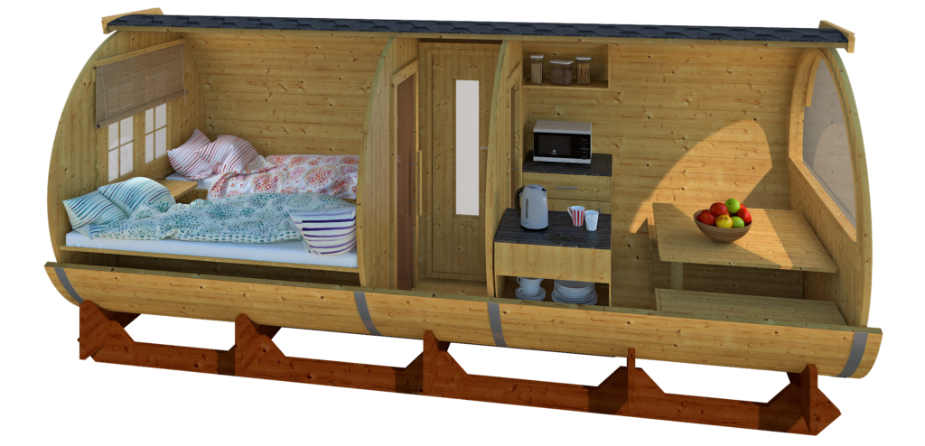 lisa camping for 4 people glamping barrel outdoor living